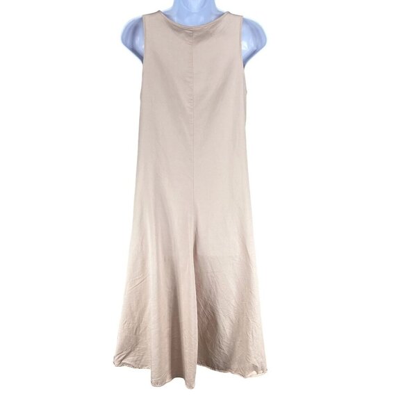 Anthropology Maeve XS Camillia Blush Dropwaist HiLow Dress Linen Blend Lagenlook - Picture 2 of 16